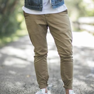 Bq6Z3V Men's Straight Fit Chino Pants — Cotton Twill